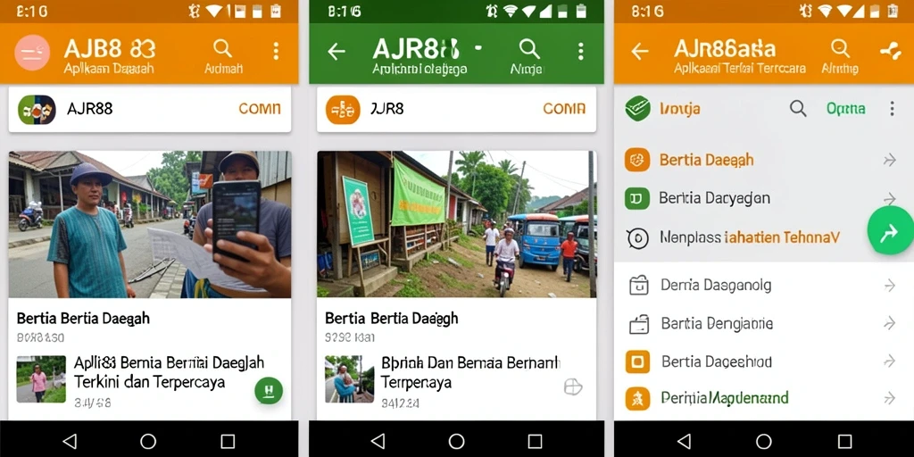 Tampilan antarmuka AJR88 yang sederhana dan informatif.