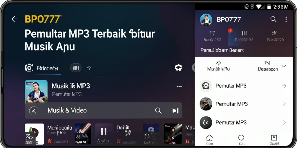 Antarmuka pengguna BPO777 yang menarik dan mudah digunakan.