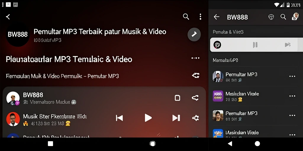Tampilan antarmuka BW888 yang elegan dan mudah digunakan.