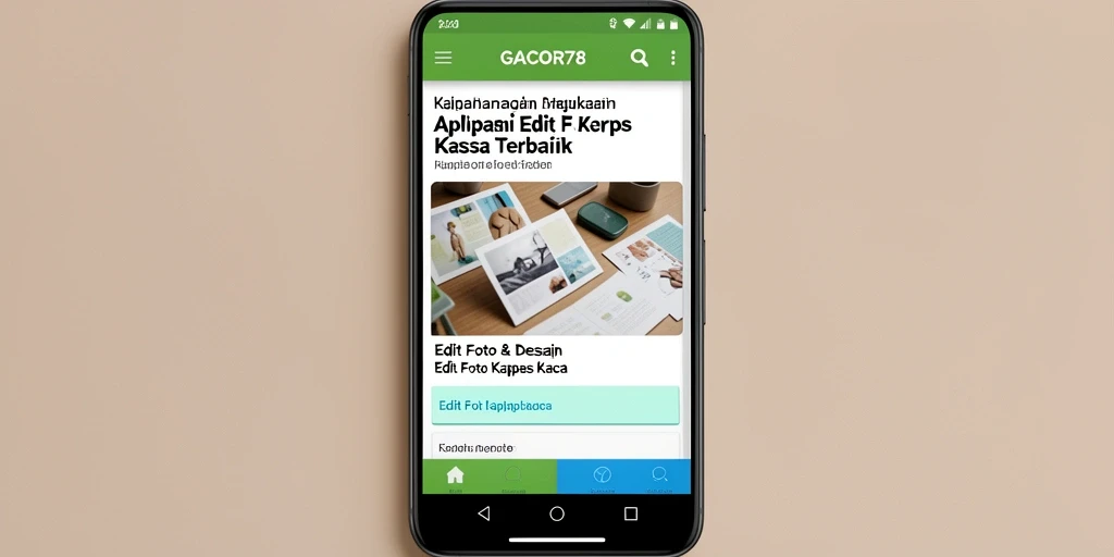Tampilan antarmuka GACOR78 yang user-friendly dan fungsional.