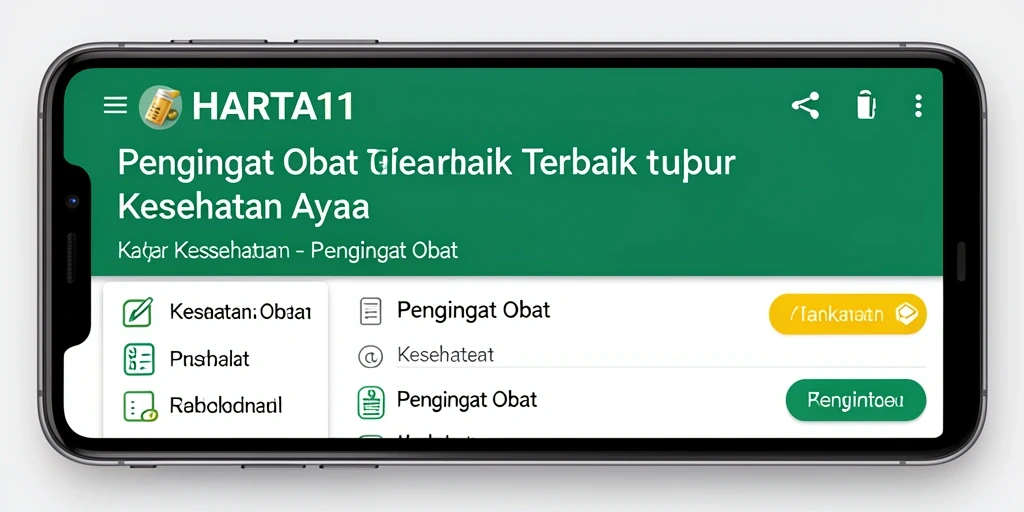Tampilan antarmuka HARTA11 yang sederhana dan informatif.