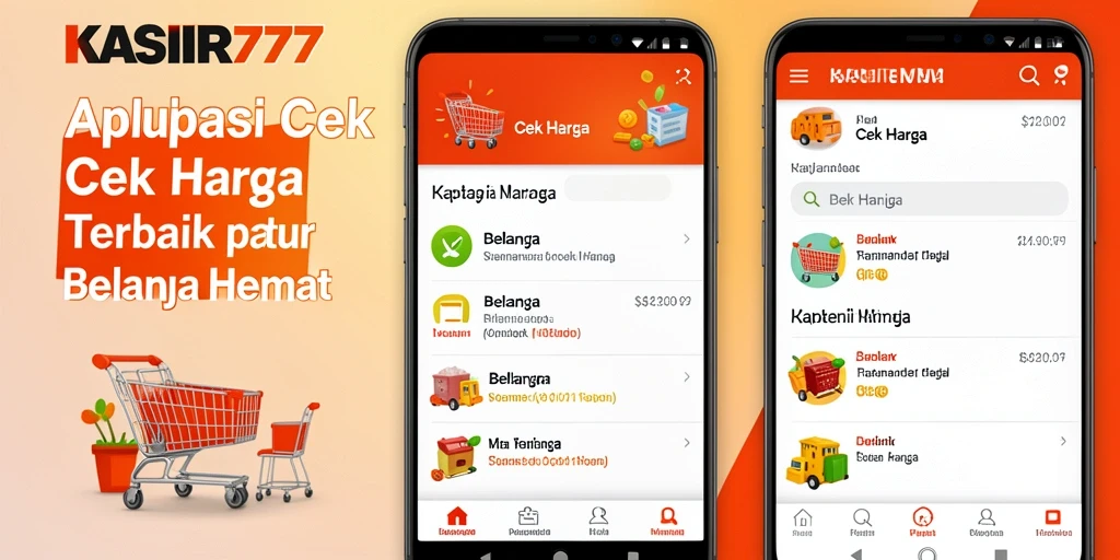 Tampilan antarmuka KASIR777 menampilkan fitur cek harga yang user-friendly.