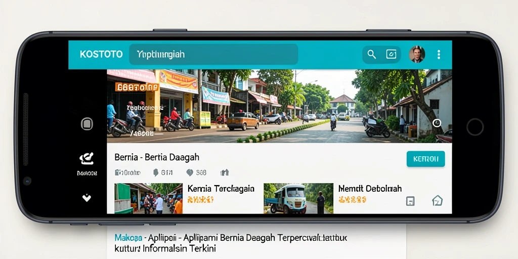 Tampilan antarmuka KOSTOTO yang modern dan informatif.