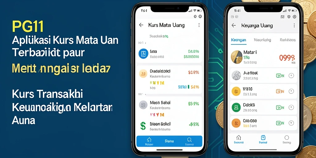 Antarmuka PG11 menampilkan kurs mata uang secara jelas dan informatif.