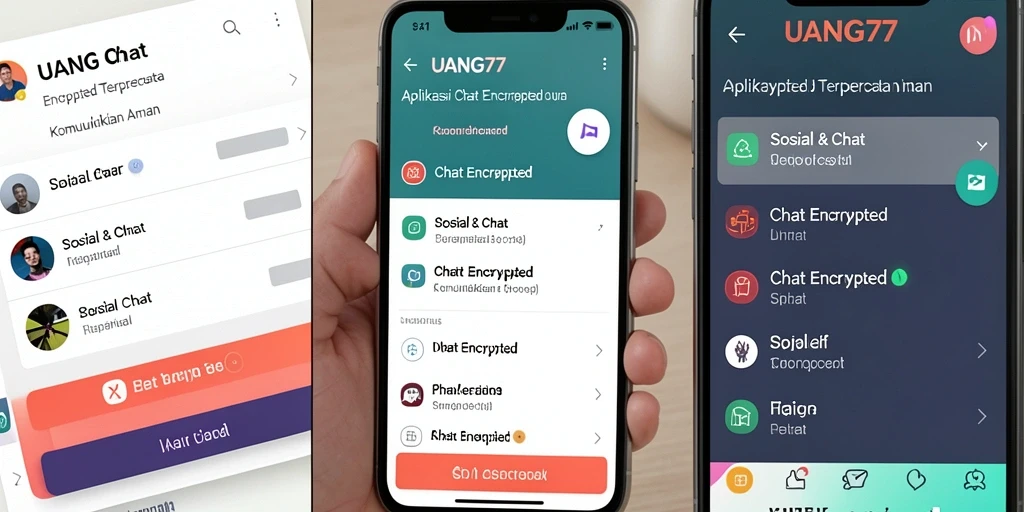 Tampilan antarmuka UANG77 yang intuitif dan aman untuk chatting.